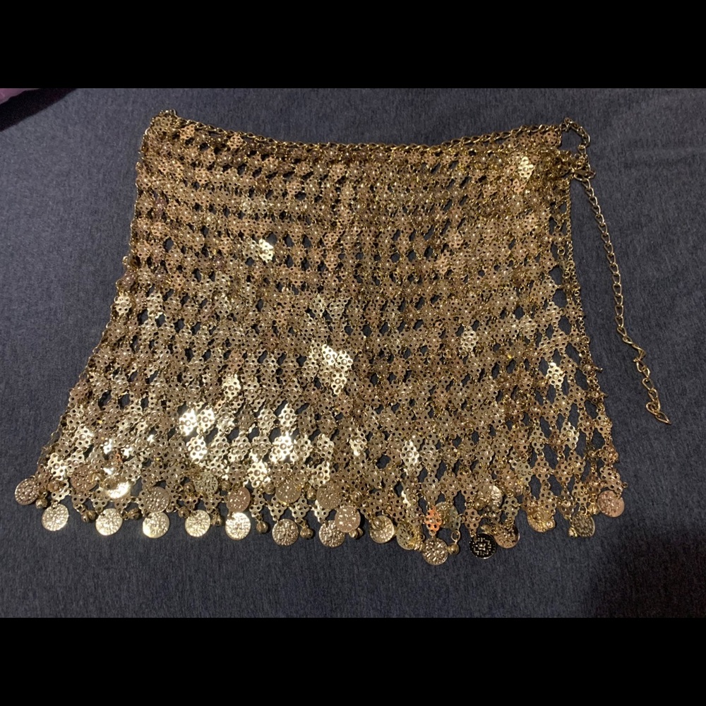 Chain waist wrap/skirt